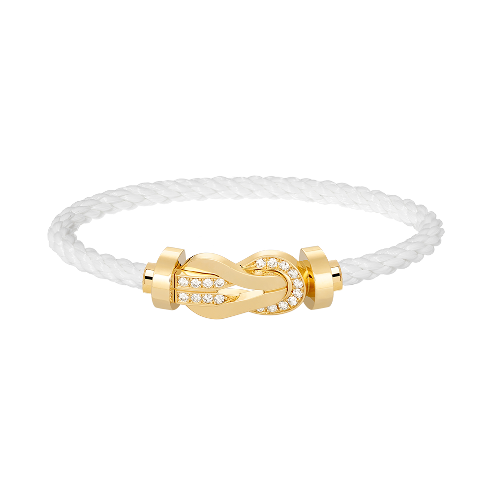 [Azure Tears]GROßES ACHTSTELLIGES SCHNALLE HALBER DIAMANT ARMREIF - GOLD