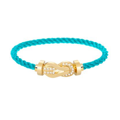 [Azure Tears]GROßES ACHTSTELLIGES SCHNALLE HALBER DIAMANT ARMREIF - GOLD