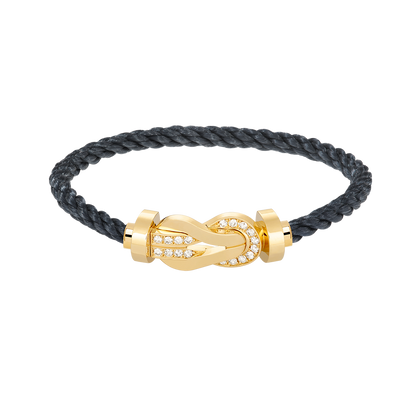 [Azure Tears]GROßES ACHTSTELLIGES SCHNALLE HALBER DIAMANT ARMREIF - GOLD