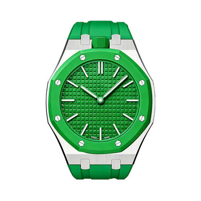 [Azure Tears]OAK POP GREEN STEEL SILICONE STRAP
