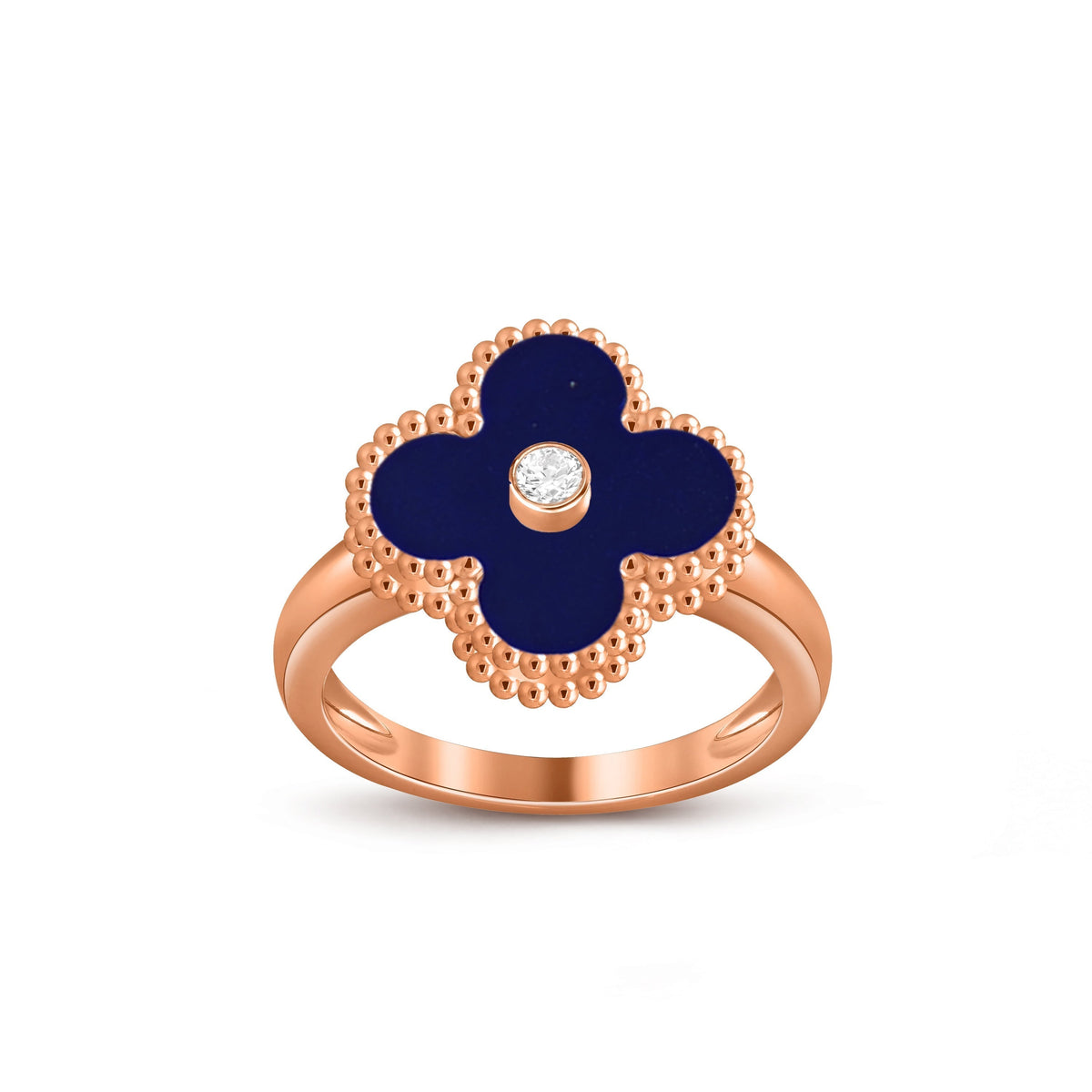 [Azure Tears]GLÜCKKLEE RINGKOLLEKTION AUS ROSÉGOLD MIT DIAMANTENAKZENTEN