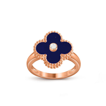 [Azure Tears]GLÜCKKLEE RINGKOLLEKTION AUS ROSÉGOLD MIT DIAMANTENAKZENTEN