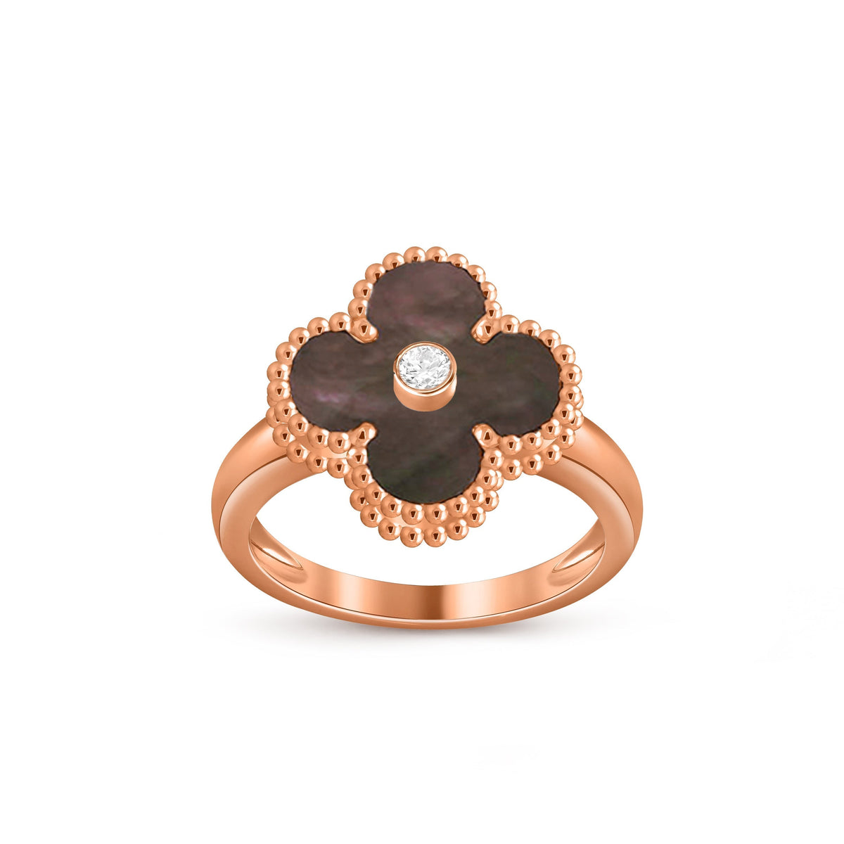 [Azure Tears]GLÜCKKLEE RINGKOLLEKTION AUS ROSÉGOLD MIT DIAMANTENAKZENTEN
