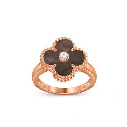 [Azure Tears]GLÜCKKLEE RINGKOLLEKTION AUS ROSÉGOLD MIT DIAMANTENAKZENTEN