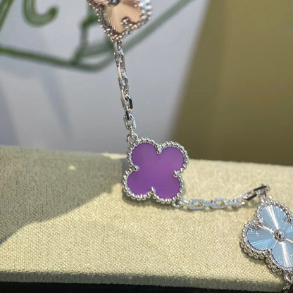[Azure Tears]LUCKY CLOVER 5-MOTIF-ARMBAND – VIOLET COLLECTION