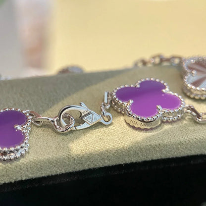 [Azure Tears]LUCKY CLOVER 5-MOTIF-ARMBAND – VIOLET COLLECTION