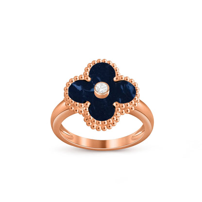 [Azure Tears]GLÜCKKLEE RINGKOLLEKTION AUS ROSÉGOLD MIT DIAMANTENAKZENTEN