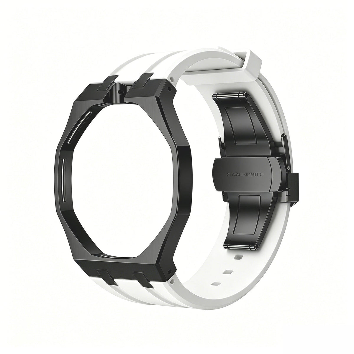 [Azure Tears]OAK POP SCHWARZES STAHLGEHÄUSE & SILIKONARMBAND