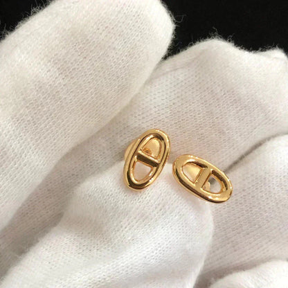 [Azure Tears]KLEINE KETTENOHRRINGE GOLD UND SILBER