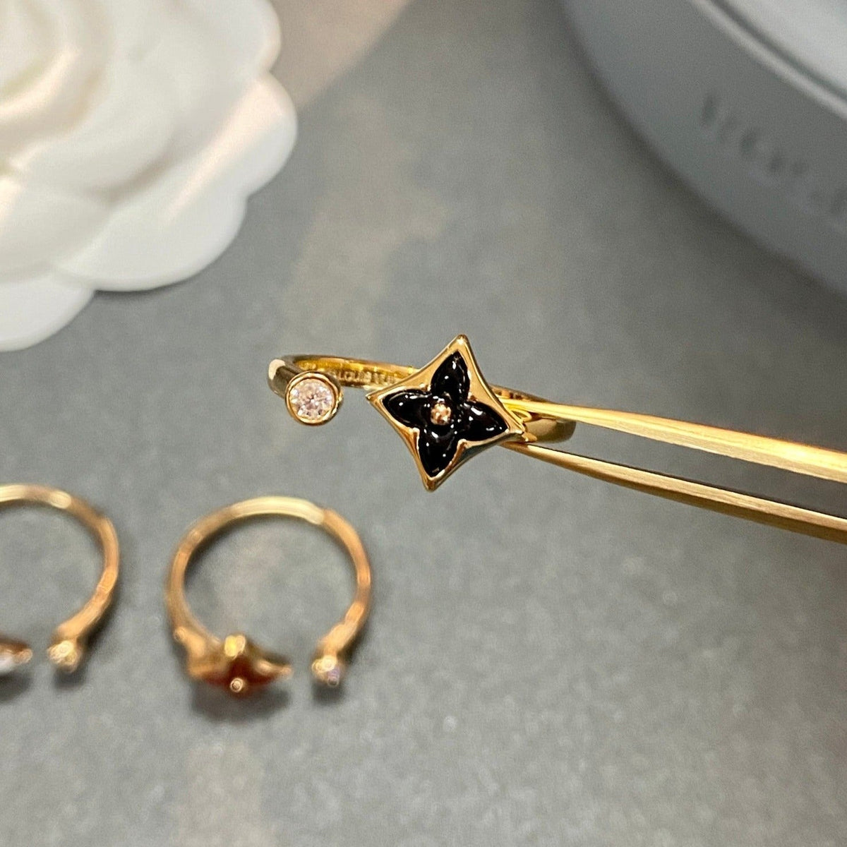[Azure Tears]STAR 1 DIAMOND OPEN RING