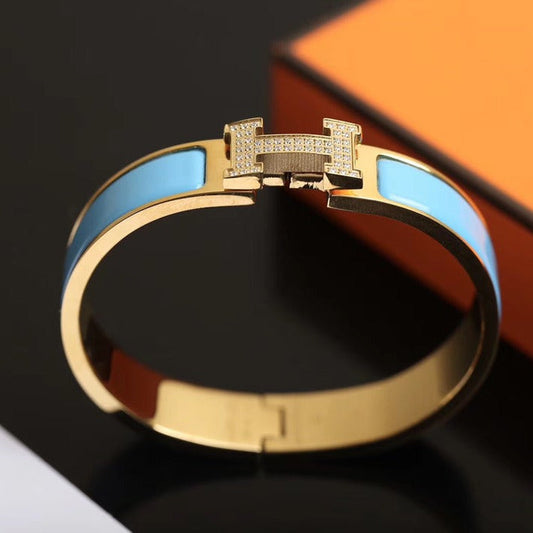 [Azure Tears]H CLOUD BLUE ARMBAND GOLD DIAMANT