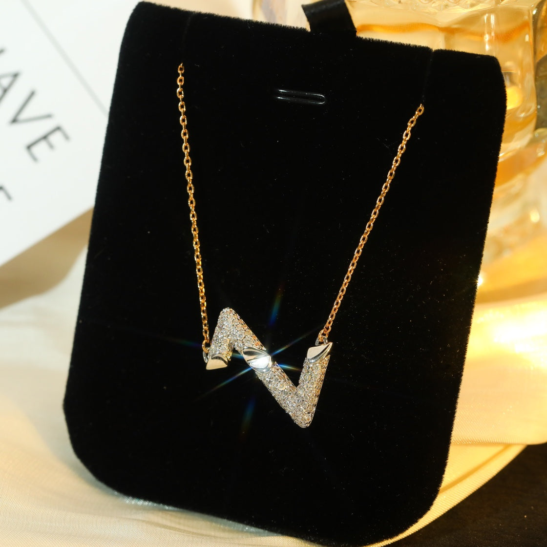 [アズールティアーズ]VOLT SILVER DIAMOND PEDANT NECKLACE