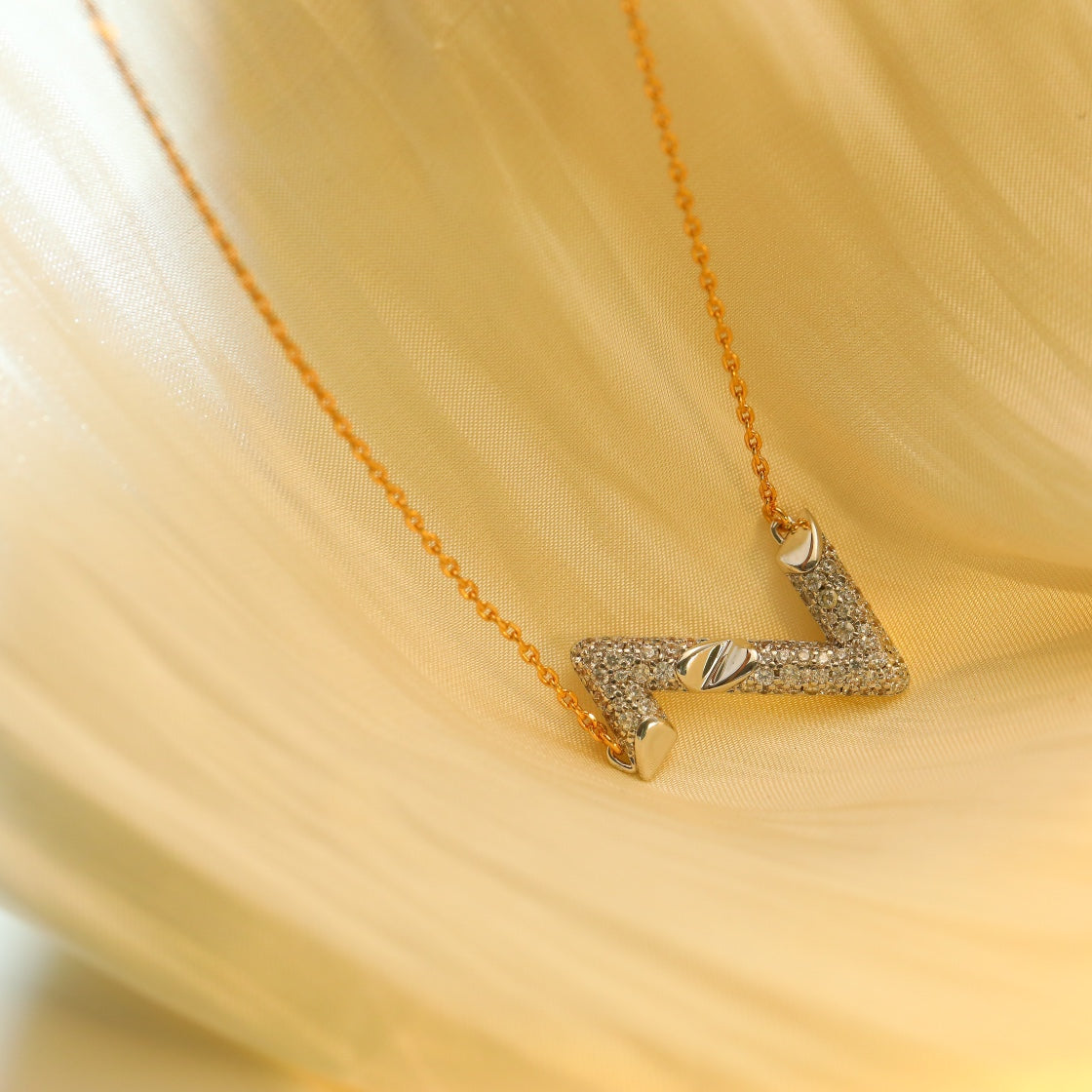 [アズールティアーズ]VOLT SILVER DIAMOND PEDANT NECKLACE