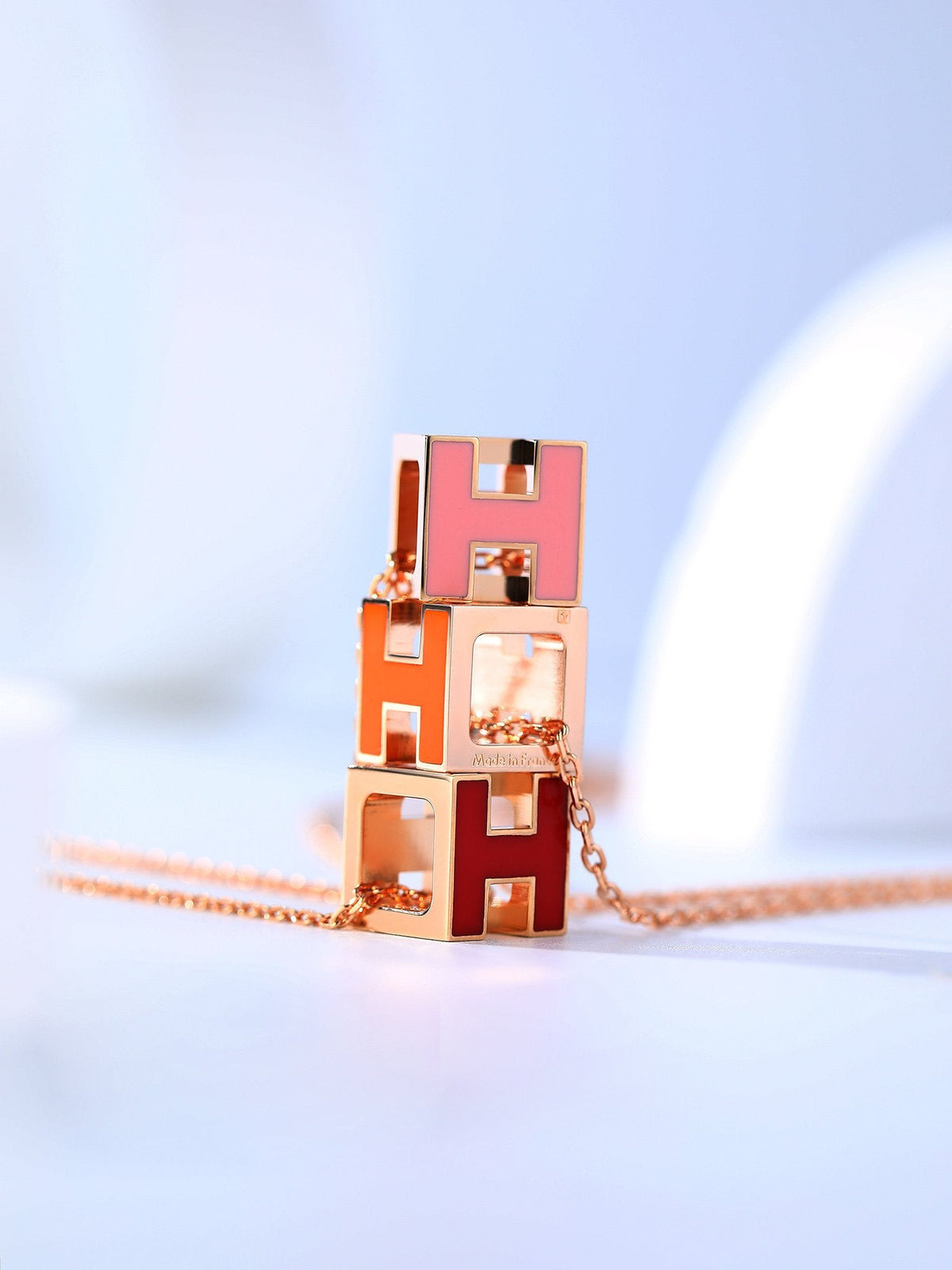 [Azure Tears]H CAGE ROSEGOLD KETTE