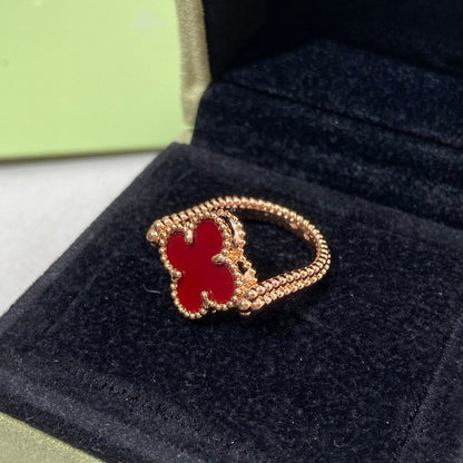 [Azure Tears]LUCKY CLOVER GOLD WENDEBARER RING