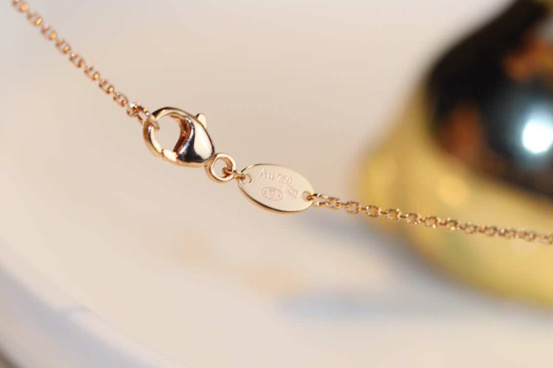 [Azure Tears]JEUX MALACHIT 1 DIAMANT ROSEGOLD HALSKETTE