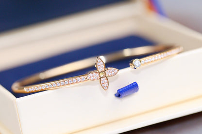 [Azure Tears]IDYLLE ROSE GOLD OFFENER ARMBREIF MIT DIAMANTENPFLASTERUNG