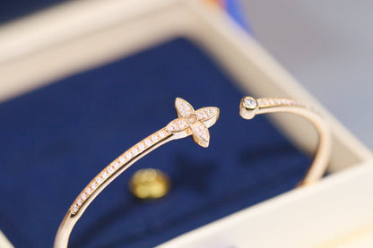 [Azure Tears]IDYLLE ROSE GOLD OFFENER ARMBREIF MIT DIAMANTENPFLASTERUNG