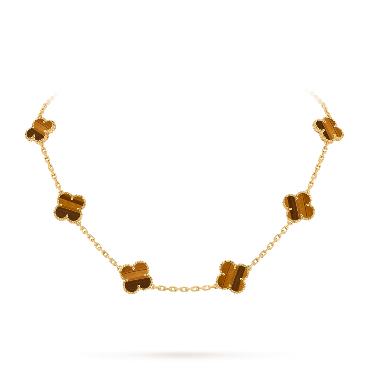 [Azure Tears]KLASSISCHES GLÜCKLICHES 10-BLATT-KLEE-HALSKETTE GOLD KOLLEKTION