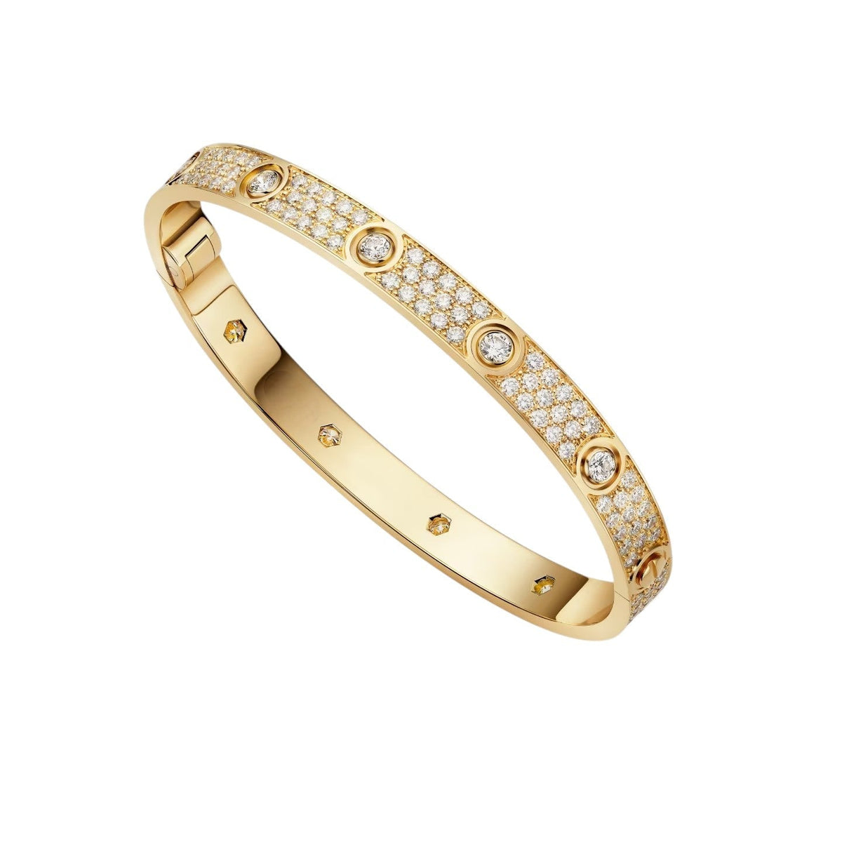 [Azure Tears]CLASSIC 6.1MM LOVE BANGLE - 10ダイヤモンド フルパヴェ
