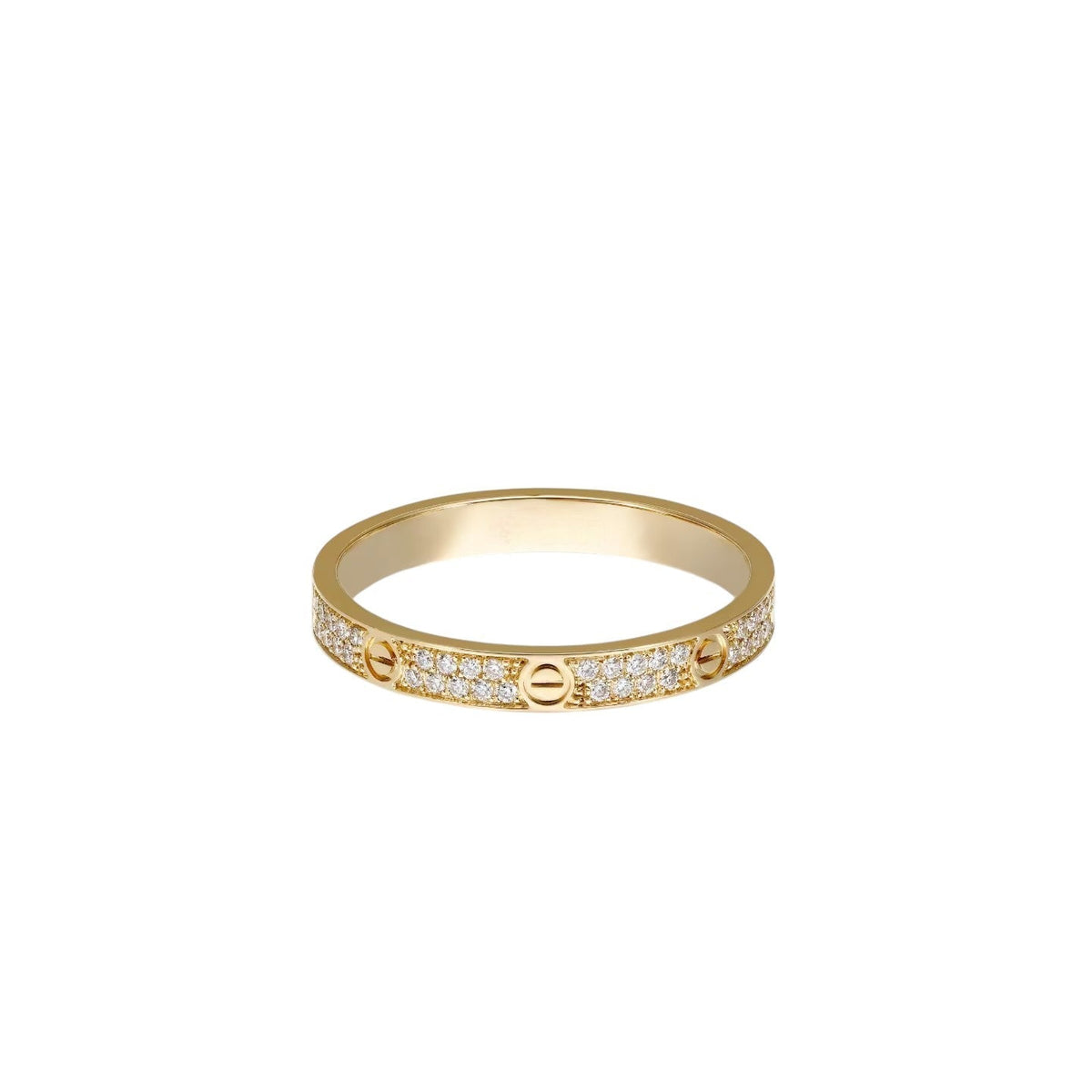 [Azure Tears]LOVE 2.6MM PAVÉ DIAMOND RING