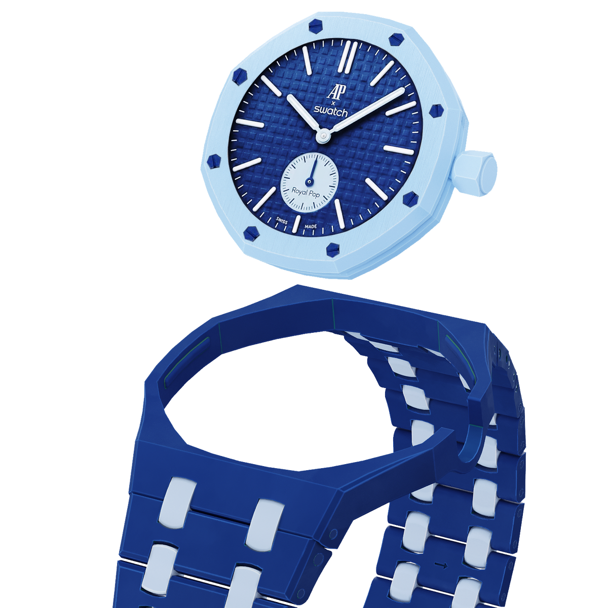 [Azure Tears]Royal Oak Pop Exklusiv Biokeramik Gehäuse & Biokeramik Armband Farbmischung