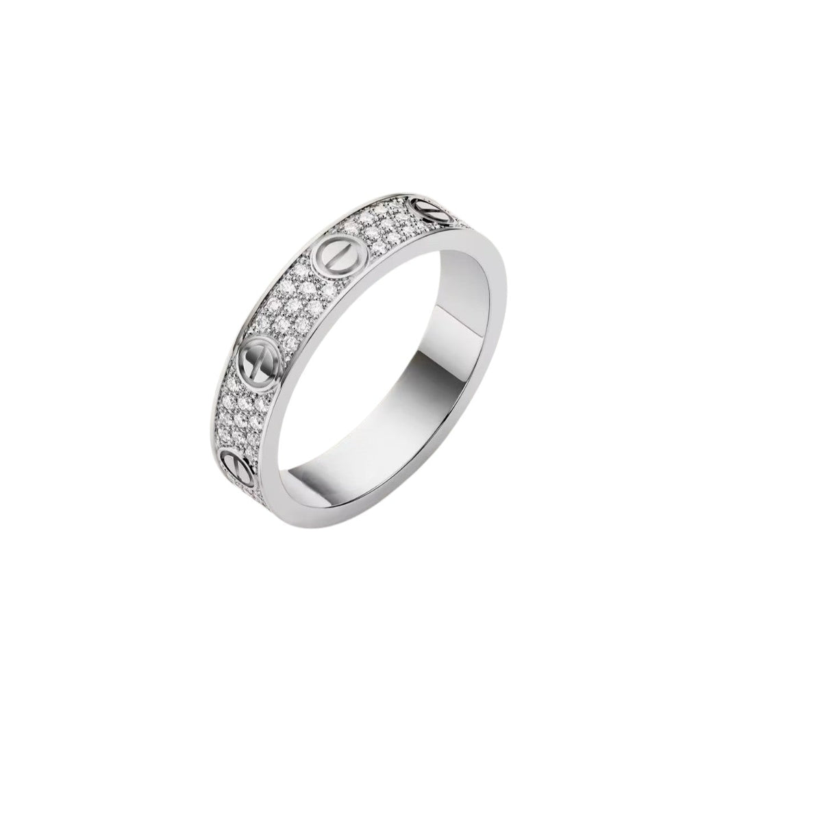 [Azure Tears]LOVE 4MM PAVÉ DIAMOND RING
