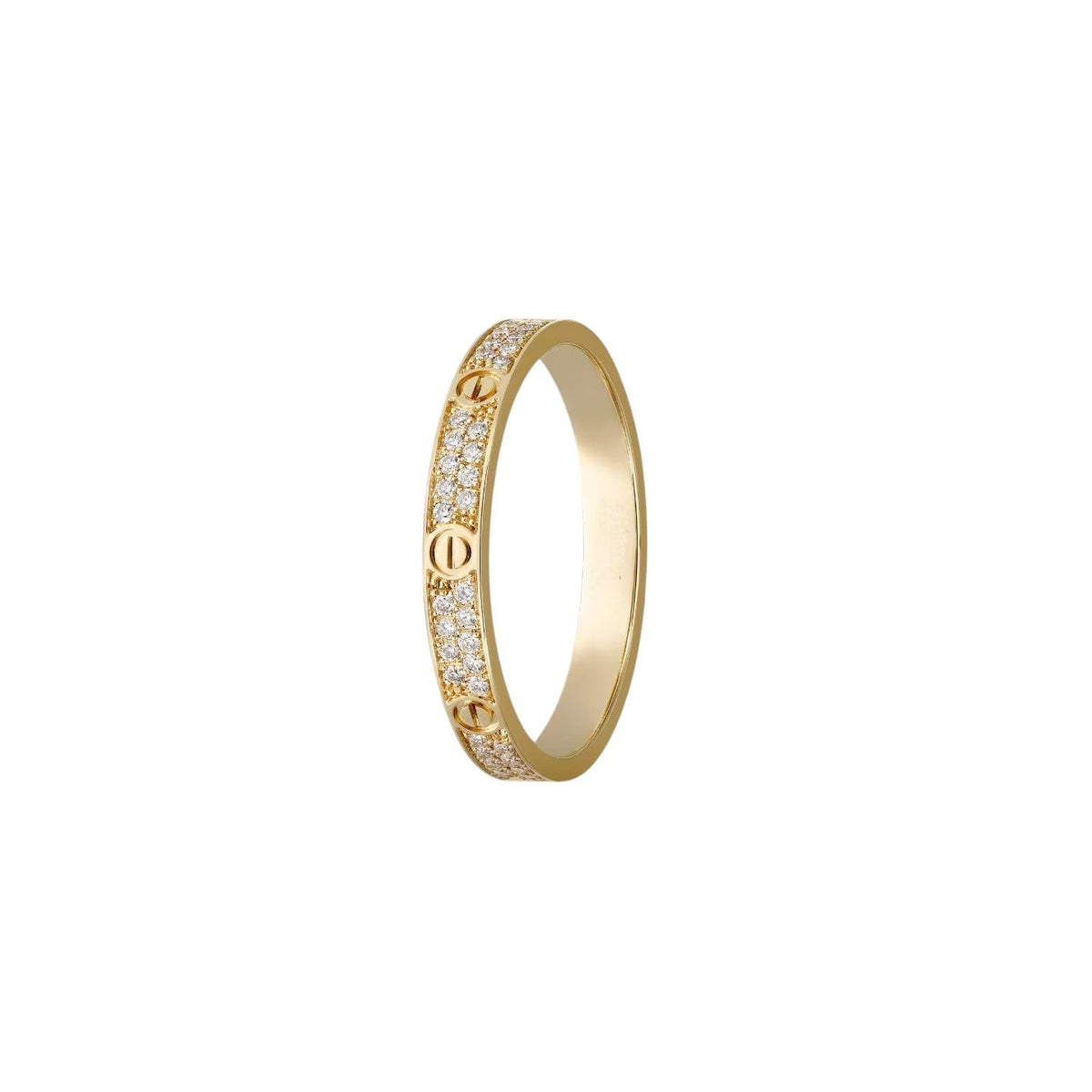 [Azure Tears]LOVE 2.6MM PAVÉ DIAMOND RING
