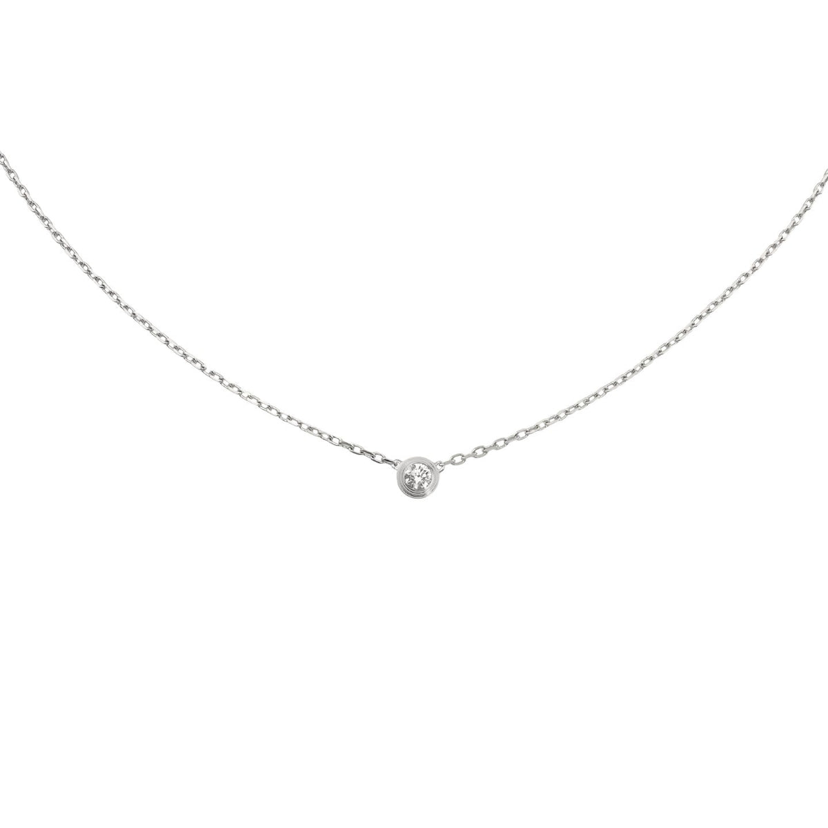 [Azure Tears]LOVE SCREW PENDANT SINGLE DIAMOND NECKLACE