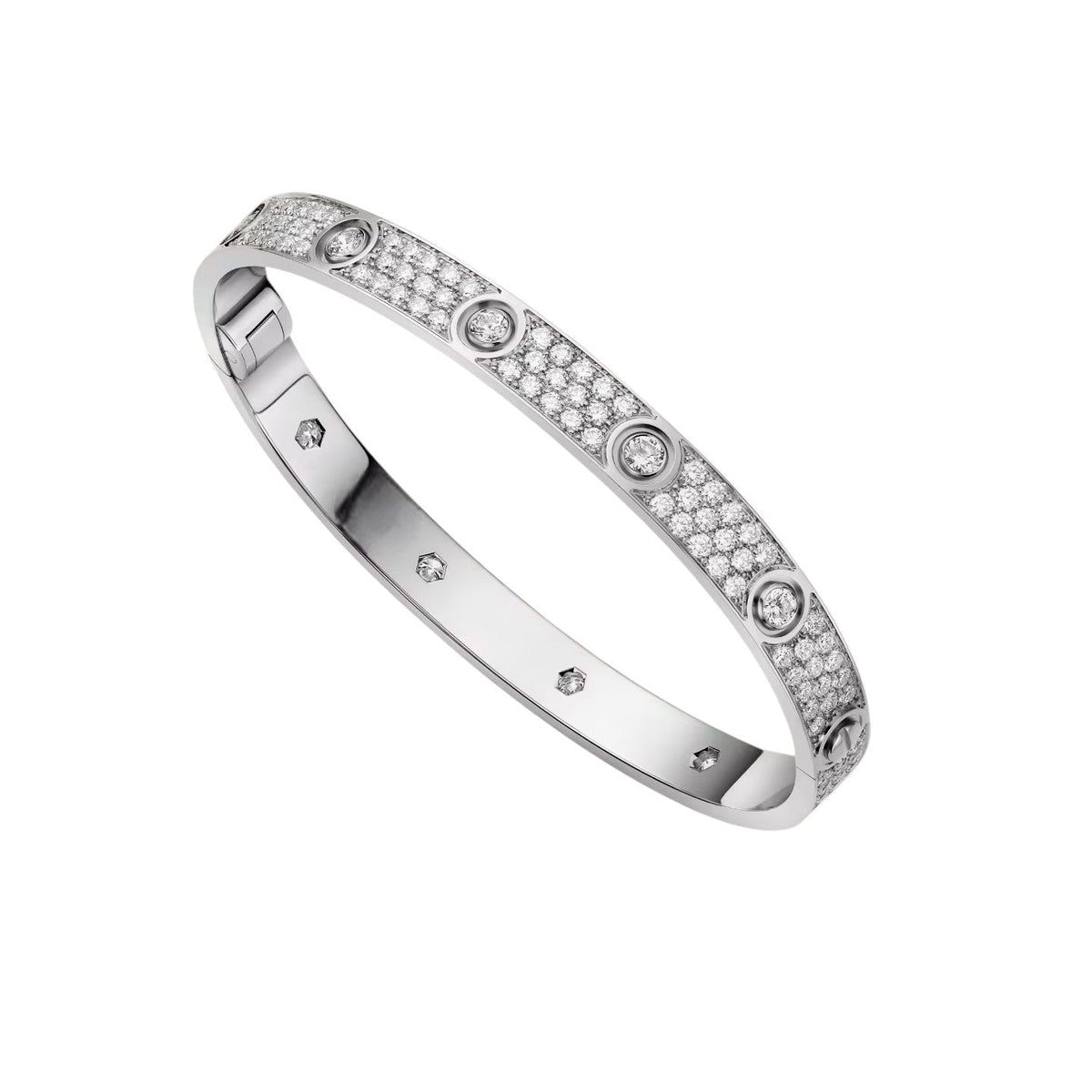 [Azure Tears]CLASSIC 6.1MM LOVE BANGLE - 10ダイヤモンド フルパヴェ