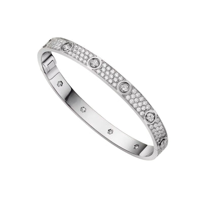 [Azure Tears]CLASSIC 6.1MM LOVE BANGLE - 10ダイヤモンド フルパヴェ