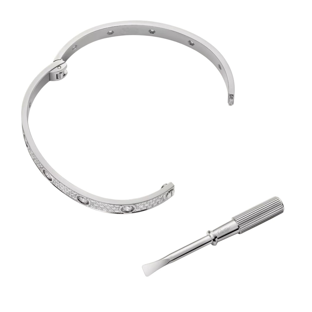 [Azure Tears]CLASSIC 6.1MM LOVE BANGLE - 10ダイヤモンド フルパヴェ