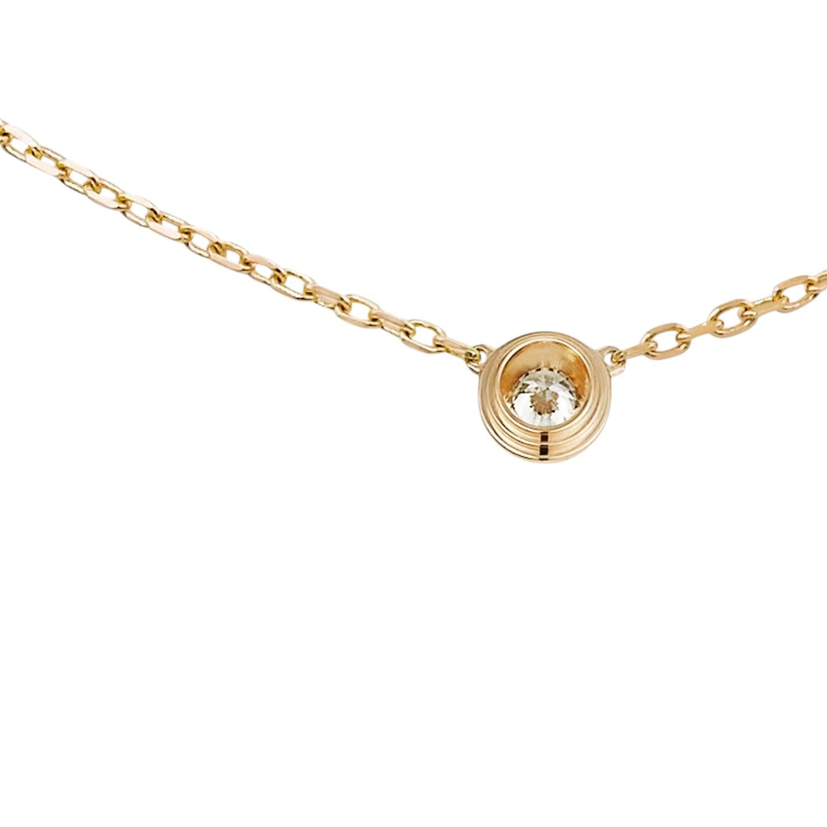 [Azure Tears]LOVE SCREW PENDANT SINGLE DIAMOND NECKLACE