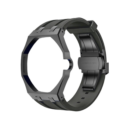[Azure Tears]OAK POP SCHWARZES STAHLGEHÄUSE & SILIKONARMBAND