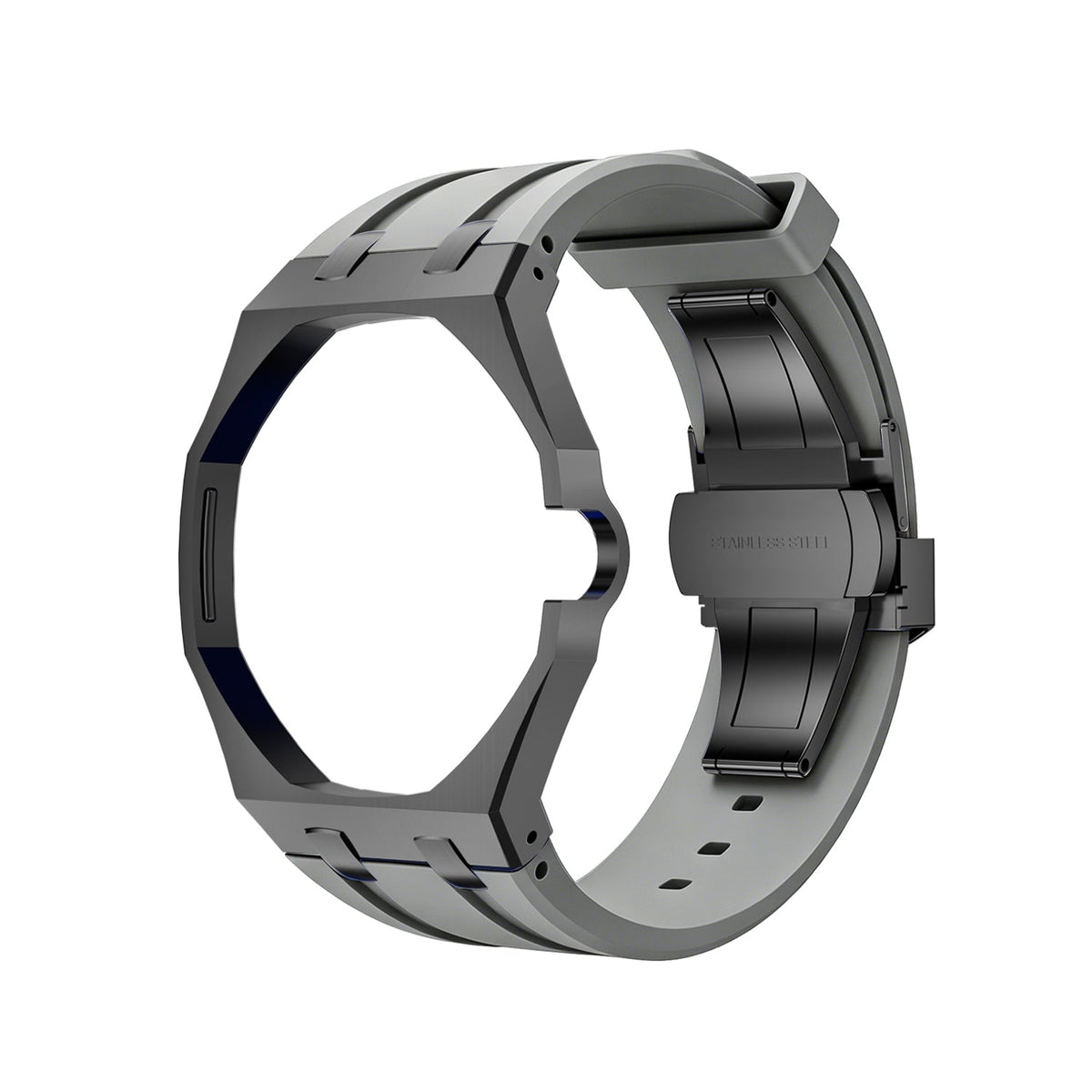 [Azure Tears]OAK POP SCHWARZES STAHLGEHÄUSE & SILIKONARMBAND