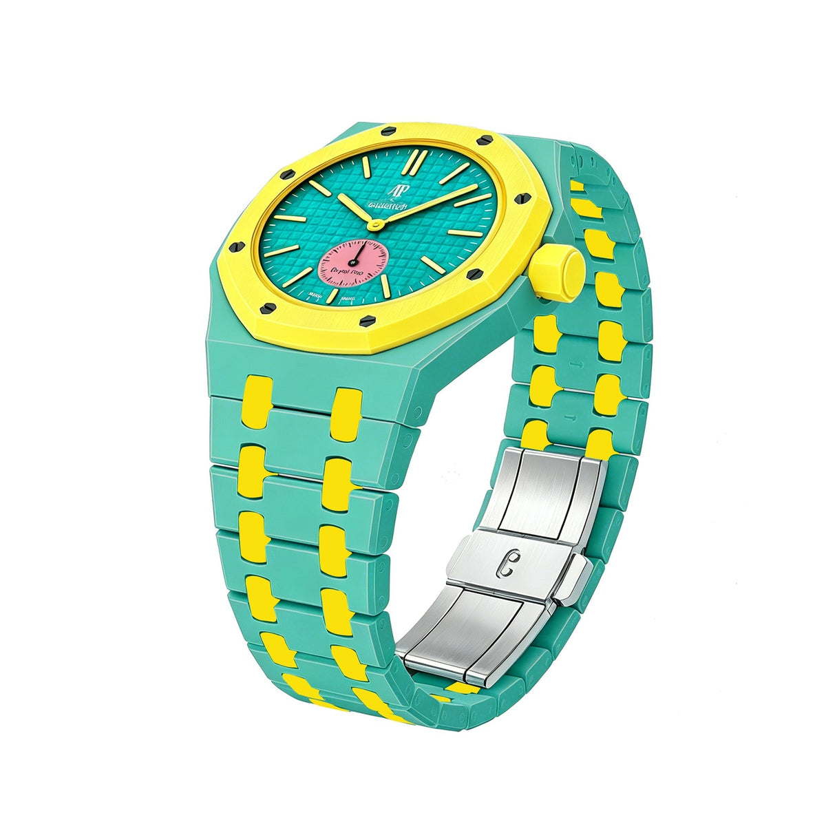 [Azure Tears]Royal Oak Pop Exklusiv Biokeramik Gehäuse & Biokeramik Armband Farbmischung