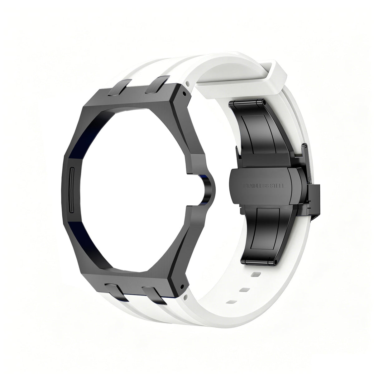 [Azure Tears]OAK POP SCHWARZES STAHLGEHÄUSE & SILIKONARMBAND