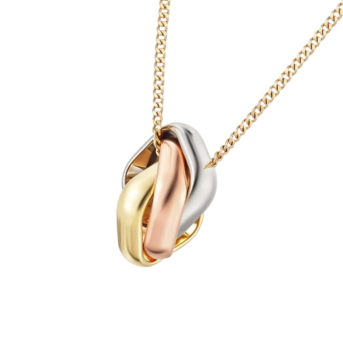 [Azure Tears]DREIFARBIGE QUADRATISCHE RINGKETTE