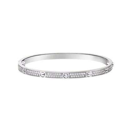 [Azure Tears]KLASSISCHER 3,65-MM-LIEBESARMBREIFEN VOLL PAVE