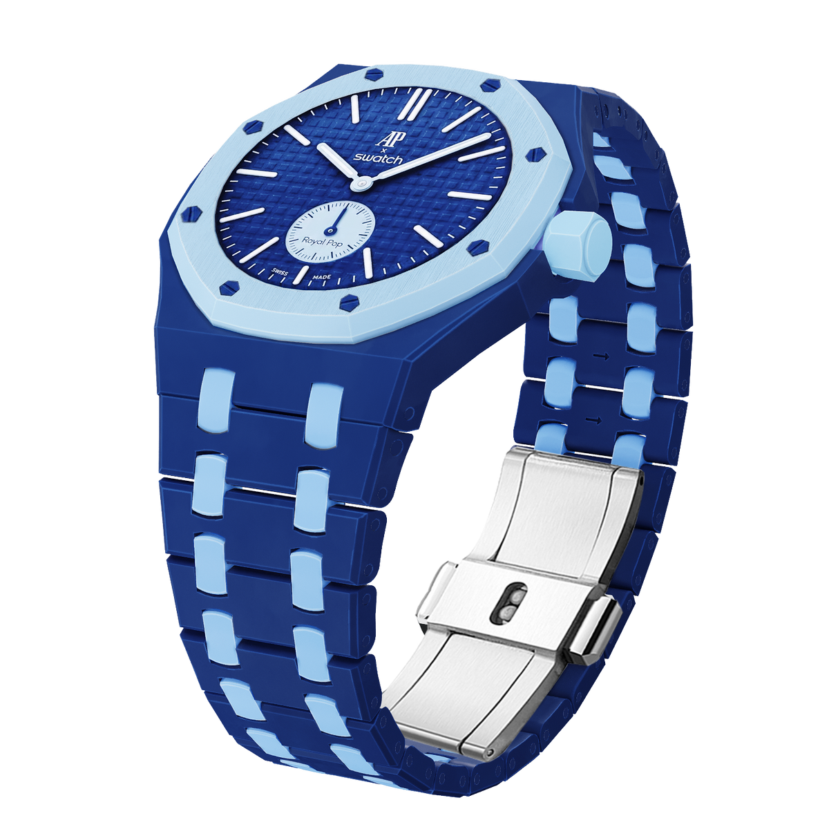 [Azure Tears]Royal Oak Pop Exklusiv Biokeramik Gehäuse & Biokeramik Armband Farbmischung