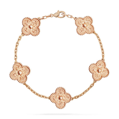 [Azure Tears]LUCKY CLOVER 5-MOTIV-ARMBAND - BRONZIERUNG