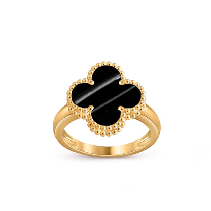 [Azure Tears]LUCKY CLOVER VINTAGE GOLD RING KOLLEKTION