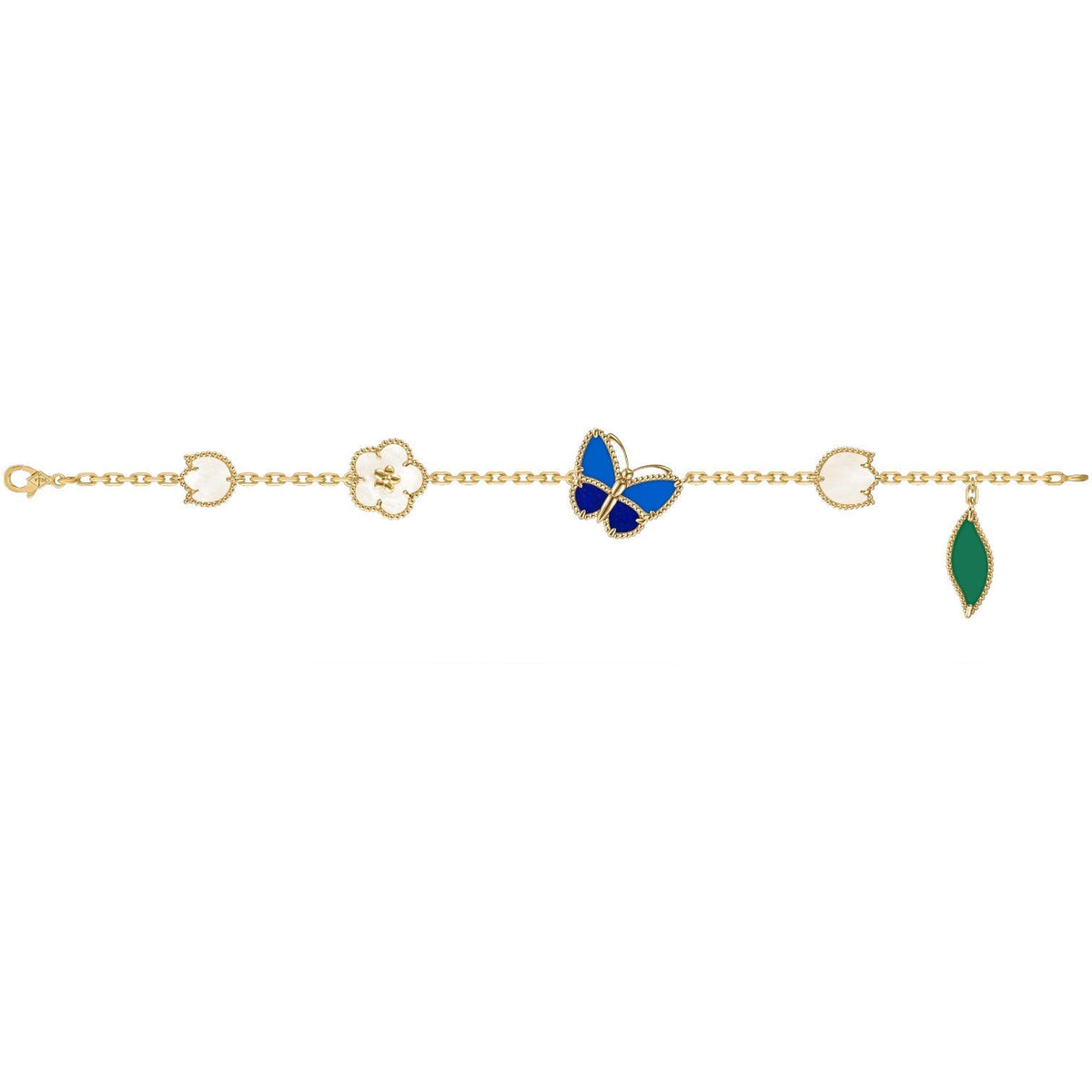 [Azure Tears]FRÜHLINGSZAUBER SCHMETTERLINGS- & BLUMEN-CHARM-ARMBAND