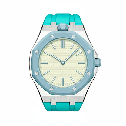 [Azure Tears]OAK POP SKY BLUE STEEL SILIKONBAND