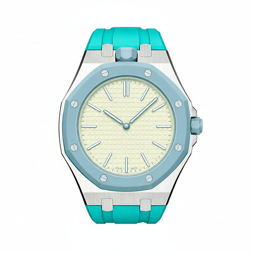 [Azure Tears]OAK POP SKY BLUE STEEL SILIKONBAND
