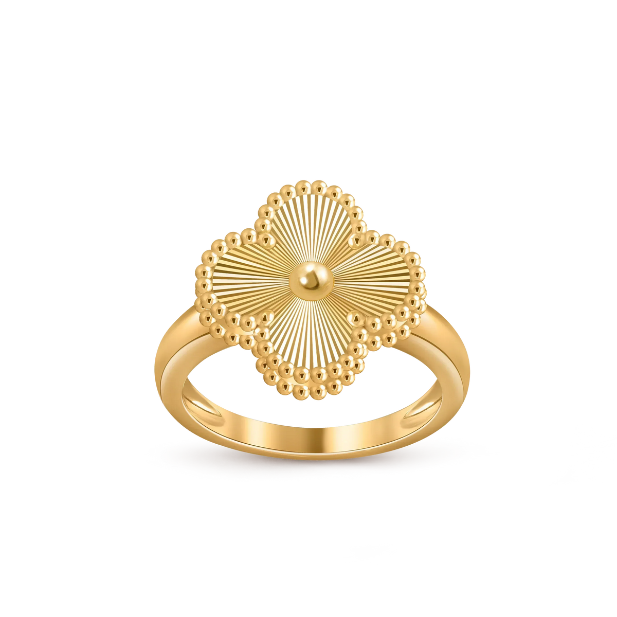 [Azure Tears]LUCKY CLOVER VINTAGE GOLD RING KOLLEKTION
