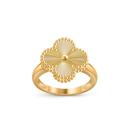 [Azure Tears]LUCKY CLOVER VINTAGE GOLD RING KOLLEKTION