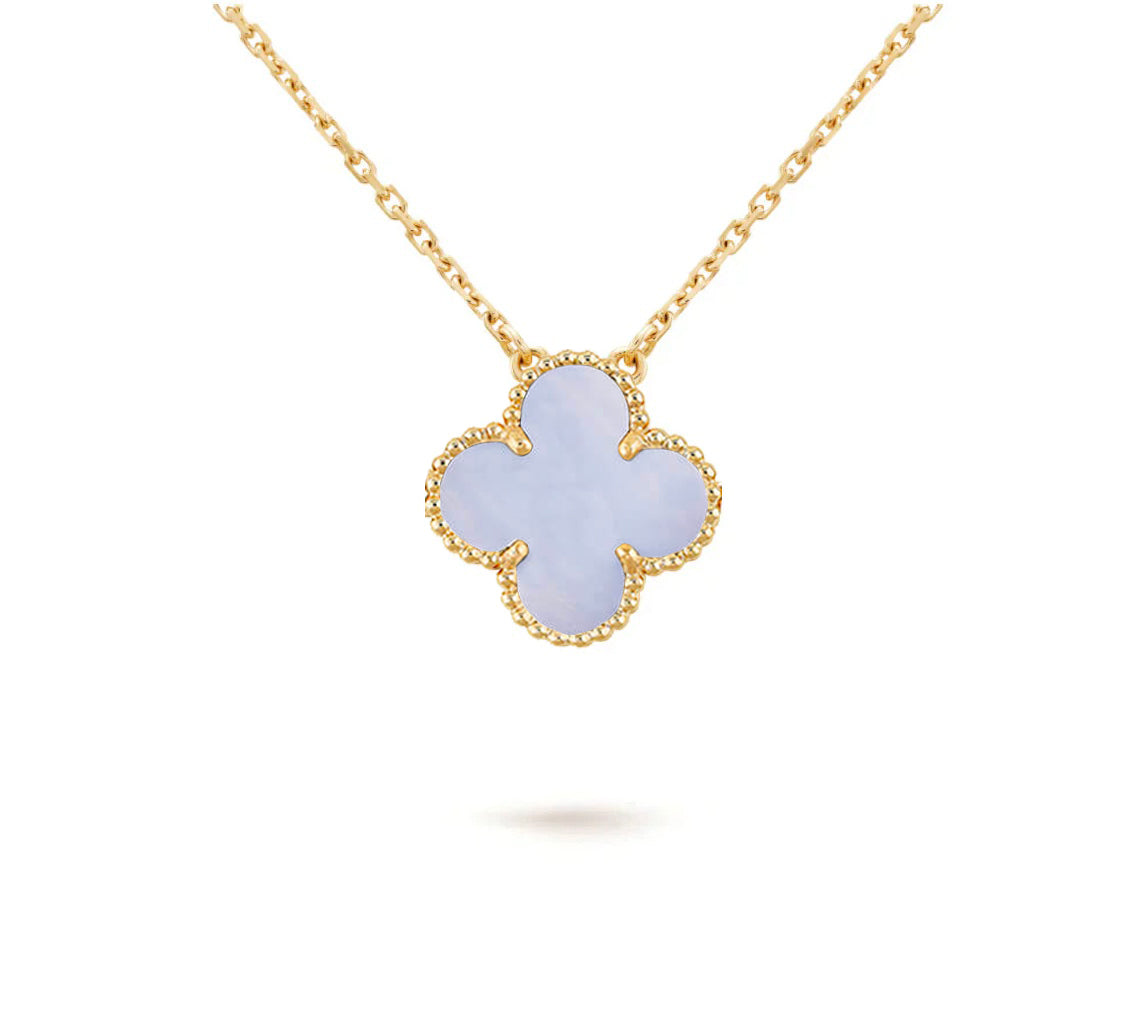 [Azure Tears]15MM CLOVER FLOWER PENDANT NECKLACE COLLECTION