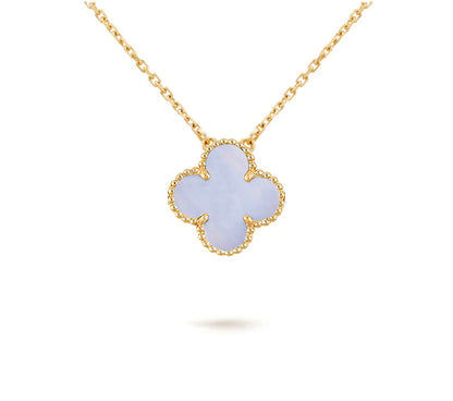 [Azure Tears]15MM CLOVER FLOWER PENDANT NECKLACE COLLECTION