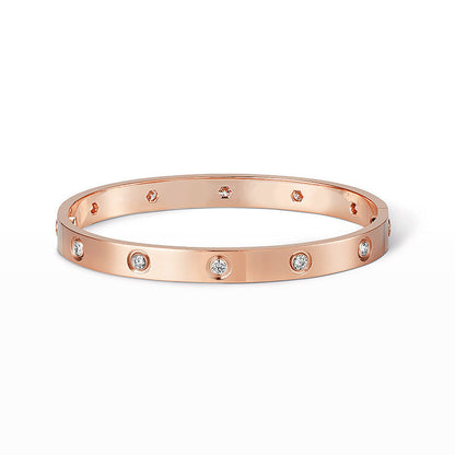 [Azure Tears]CLASSIC 6.1MM LIEBESARMREIF - 10-DIAMANTEN